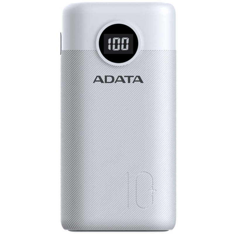 Power Bank Adata P20000Qcd 20,000Mah Usb A Usb C Blanco - AP20000QCD-DGT-CWH