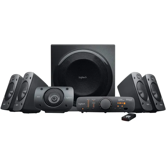 Bocinas Logitech Z906 - 5.1 Canales - 500 Watts RMS - THX - DVD/ iPod/ RCA - 980-000474