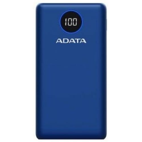 Power Bank ADATA 20,000 mAh Carga Rápida QC 3.0 USB-C Azul - AP20000QCD-DGT-CDB Power Bank ADATA 20,000 mAh Carga Rápida QC 3.0 USB-C Azul - AP20000QCD-DGT-CDB