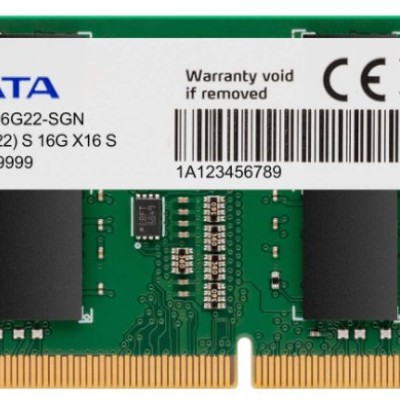 Memoria RAM ADATA - DDR4 - 16GB - 3200 MHz - SO-DIMM - Para Laptop - AD4S320016G22-SGN