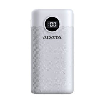 Power Bank ADATA 10,000mAh Carga Rápida QC 3.0 USB-C Blanco Modelo P10000QCD