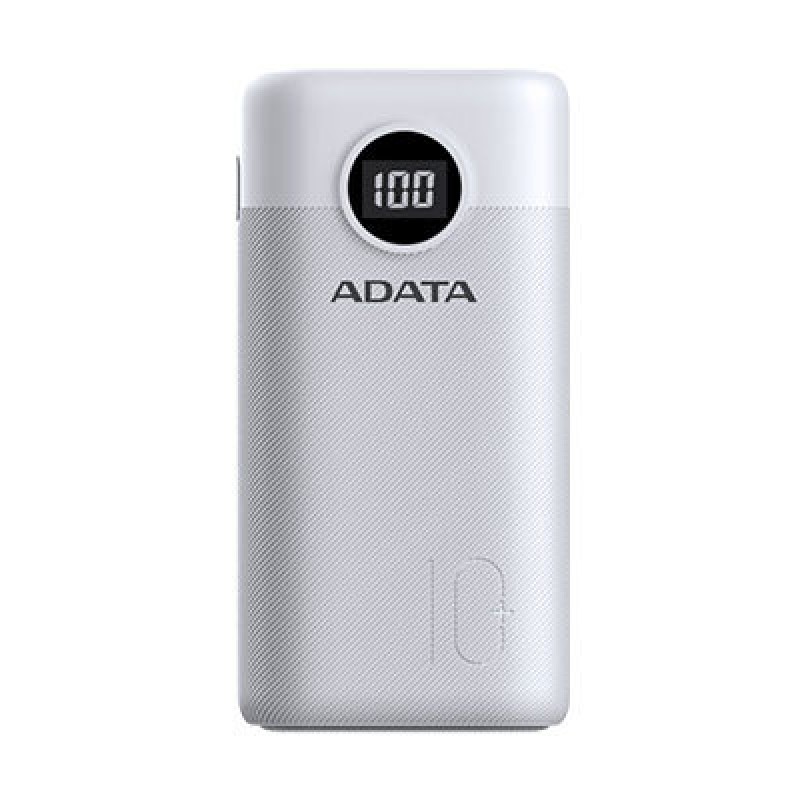 Power Bank ADATA P10000QCD - 10,000mAh - USB-A - USB-C - Blanco - AP10000QCD-DGT-CWH