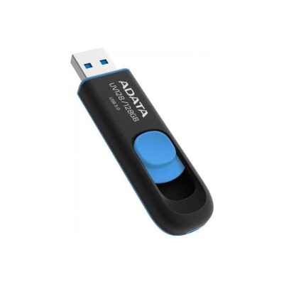 Memoria Usb Adata Dashdrive Uv128 128Gb Usb 3.0 Negro/Azul - AUV128-128G-RBE