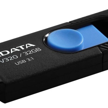 Memoria USB ADATA UV320 32GB USB 3.2 Gen 1 Negro/Azul Modelo AUV320-32G-RBKBL