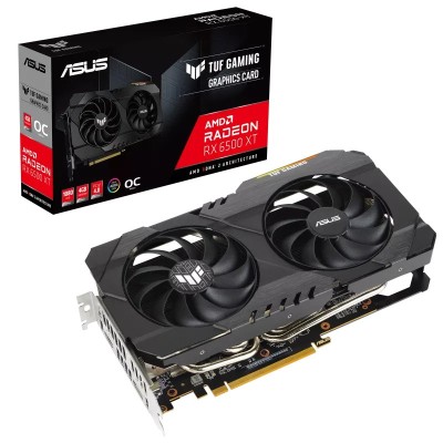Tarjeta de Vídeo ASUS TUF Gaming Radeon RX 6500 XT OC Edition - TUF-RX6500XT-O4G-GAMING Tarjeta de Vídeo ASUS TUF Gaming Radeon RX 6500 XT OC Edition - TUF-RX6500XT-O4G-GAMING