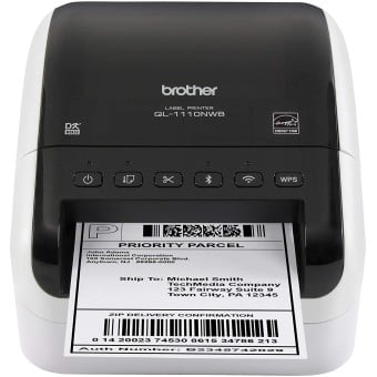 Impresora de Etiquetas Brother QL-1110NWB - 69 PPM - Térmica Directa - WiFi y Bluetooth