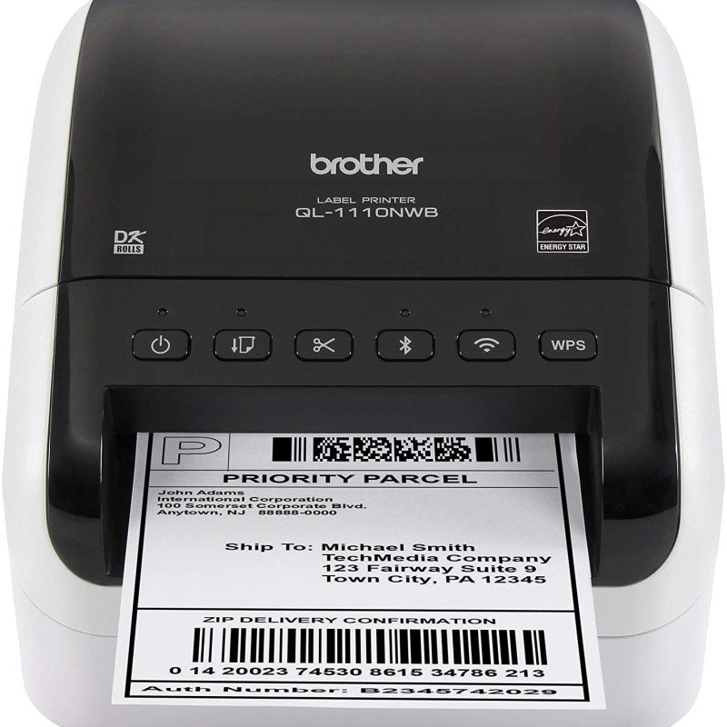 Impresora de Etiquetas Brother QL-1110NWB - 69PPM - Térmica Directa - USB 2.0 - Bluetooth - QL1110NWB