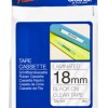 Cinta Brother TZE141 - Texto Negro sobre Fondo Transparente - 18mm x 8mts - TZE141 Cinta Brother TZE141 - Texto Negro sobre Fondo Transparente - 18mm x 8mts - TZE141