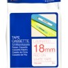 Cinta Brother Tze242 Texto Rojo Sobre Fondo Blanco 18Mm X 8Mts. - TZE242 Cinta Brother Tze242 Texto Rojo Sobre Fondo Blanco 18Mm X 8Mts. - TZE242