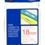 Cinta Brother Tze242 Texto Rojo Sobre Fondo Blanco 18Mm X 8Mts. - TZE242