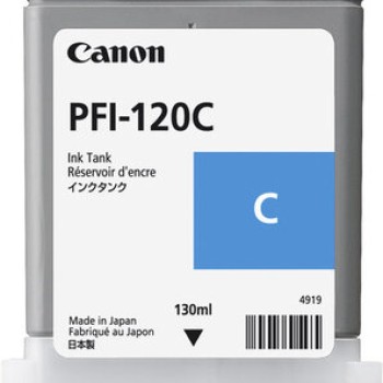 Cartucho de Tinta Canon PFI-120C Cian 130ML Original - Modelo 2886C001AA