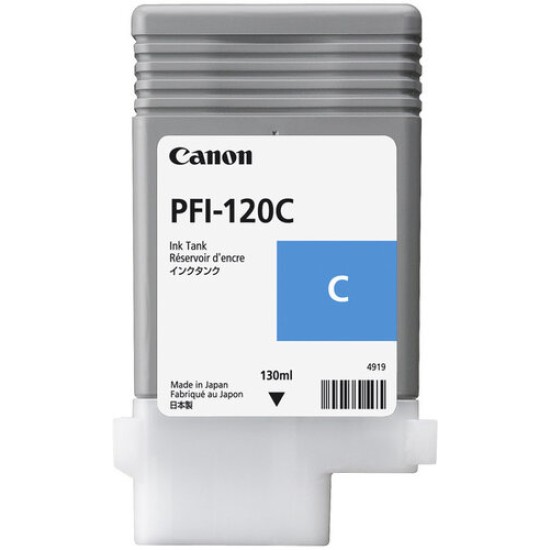 Tinta Canon PFI-120C - Cian - 130ML - 2886C001AA