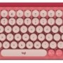 Teclado Logitech POP Keys - Inalámbrico - Bluetooth / USB - Rosa Coral - 920-010715