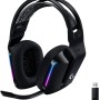 Diadema Gamer Logitech G733 Lightspeed Rgb Inalámbrico Usb Micrófono Extraíble Rgb Negro - 981-000863