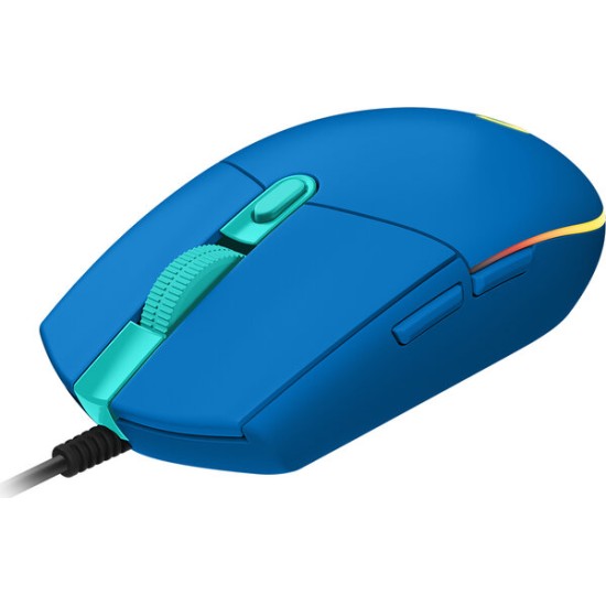 Mouse Gamer Logitech G203 Lightsync Alámbrico 6 Botones Rgb Azul - 910-005795