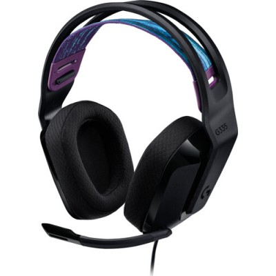 Diadema Gamer Logitech G335 - Alámbrico - Micrófono - Negro - 981-000977