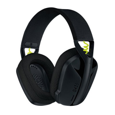 Diadema Gamer Logitech G435 - Inalámbrico - Micrófono - Negro con Amarillo - 981-001049