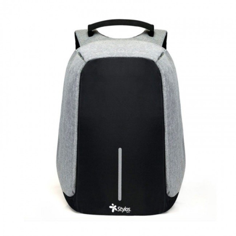 Mochila Antirrobo Stylos STABAP1S - Universal - USB - Gris - STABAP1S