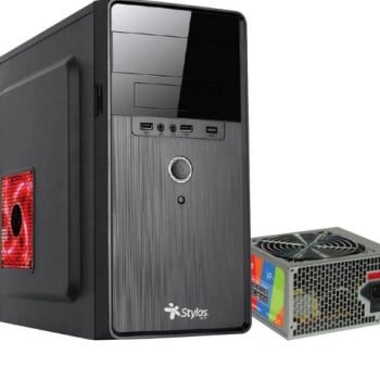 Gabinete Stylos STPGAC5B - Mini Torre - Micro ATX/Micro ITX - Fuente 500W - STPGAC5B Gabinete Stylos STPGAC5B - Mini Torre - Micro ATX/Micro ITX - Fuente 500W - STPGAC5B