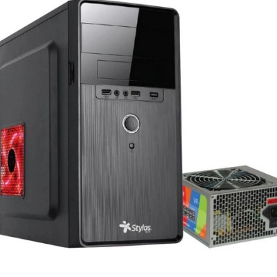 Gabinete Stylos STPGAC5B - Mini Torre - Micro ATX/Micro ITX - Fuente 500W - STPGAC5B