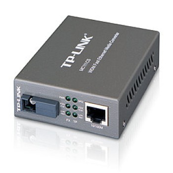 Convertidor de Medios TP-Link MC111CS - Fibra Óptica Mono Modo SC a RJ45 100Mbps