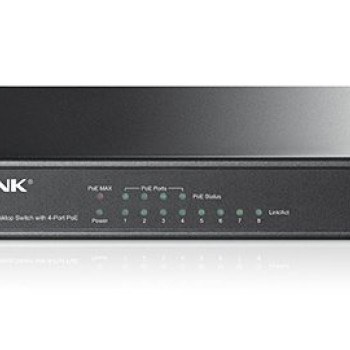 Switch TP-LINK 8 Puertos Fast Ethernet con PoE No Gestionado TL-SF1008P Switch TP-LINK 8 Puertos Fast Ethernet con PoE No Gestionado TL-SF1008P