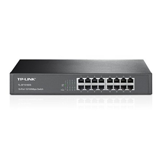 Switch TP-LINK SF1016DS - 16 Puertos - Fast Ethernet - No Gestionado - TL-SF1016DS