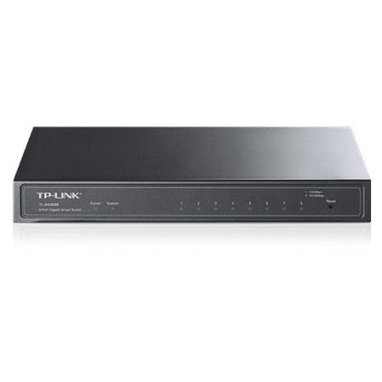 Switch TP-LINK Jetstream - 8 Puertos - Gigabit - Capa 2 - Para Escritorio - TL-SG2008