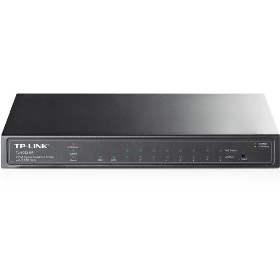 Switch TP-LINK SG2210P - 8 Puertos Gigabit - PoE - 2 SFP - Gestionado - TL-SG2210P