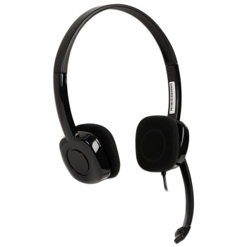 Diadema Logitech H151 - 3.5mm - Micrófono integrado - Negro - 981-000587