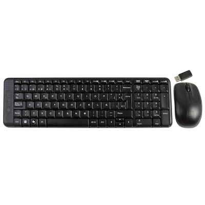 Kit Teclado y Mouse Logitech MK220 - Inalámbrico - USB - Español - Negro - 920-004430