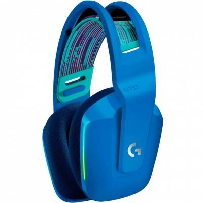 Diadema Gamer Logitech G733 Inalámbrico Micrófono Rgb Azul - 981-000942