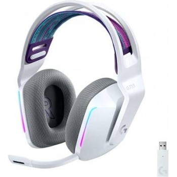 Diadema Gamer Logitech G733 Inalámbrico Micrófono Rgb Blanco - 981-000882