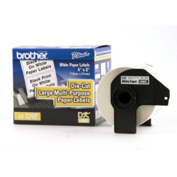 Etiquetas Brother Dk1240 Color Blanco, Papel, 600 Etiquetas - DK1240