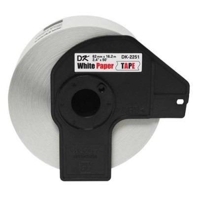 Cinta Brother Dk2251 Texto Negro Y Rojo Sobre Fondo Blanco 62Mm X 15Mts - DK2251