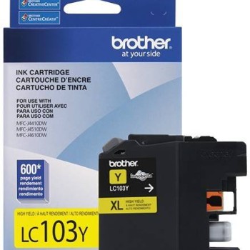 Cartucho de Tinta Brother Amarillo LC103Y - Alto Rendimiento XL para Impresoras MFC-J4510DW
