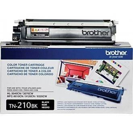 Toner Brother Tn210Bk Negro 2,200 Pag P/Hl3040Cn/3070Cw Mfc9010Cn/9120 - TN210BK