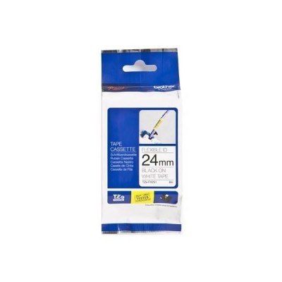 Cinta Brother Tzefx251 Texto Negro Sobre Fondo Blanco 24Mm X 8Mts. - TZEFX251
