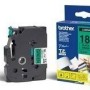 Cinta Brother Tze741 Texto Negro Sobre Fondo Verde 18Mm X 8Mts. Laminada - TZE741