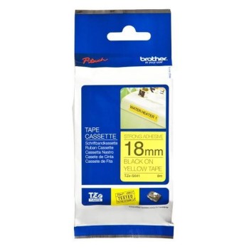 Cinta Brother Tzes641 Tz, Negro Sobre Amarillo - TZES641