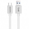 Cable Usb Adata Aca3Al 100Cm Csv Usb 3.1 A Usb C 1M Blanco - ACA3AL-100CM-CSV