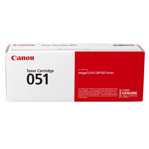 Cartucho de Tóner Canon 051 Negro Láser Original - Modelo 2168C001AA