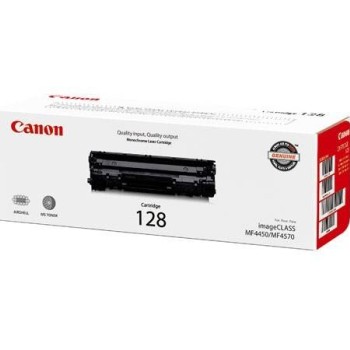 Tóner Canon 128 Negro Original - Compatible con imageCLASS MF4450, MF4570dn, D550 - Modelo 3500B001AA