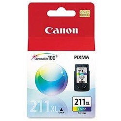 Cartucho de Tinta Canon CL-211XL Color Original para Impresoras PIXMA y MX - Modelo 2975B017AA