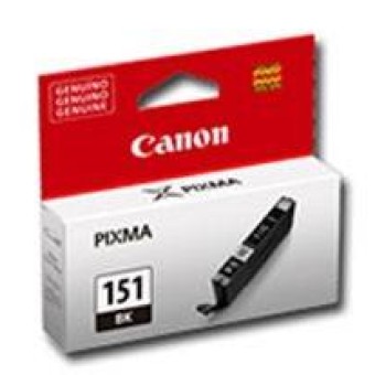 Cartucho Canon CLI-151 BK Negro Original, Tinta Pigmentada, Compatible con PIXMA MG6310, MG5410, iP7210 - 6528B001AA