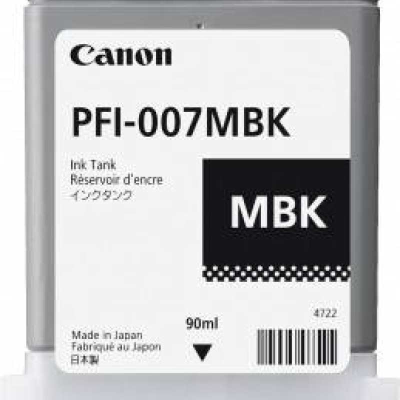 Tanque Canon Pfi 007 Mbk Negro, Canon - 2142C001AA