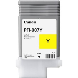 Tanque de Tinta Canon PFI-007 Y Amarillo 90ml para Impresoras imagePROGRAF - Modelo 2146C001AA