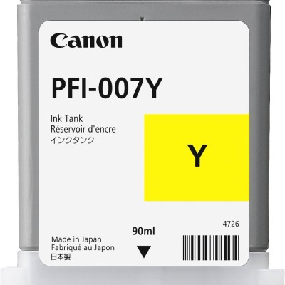 Tanque Canon Pfi 007 Y Amarillo, Canon - 2146C001AA