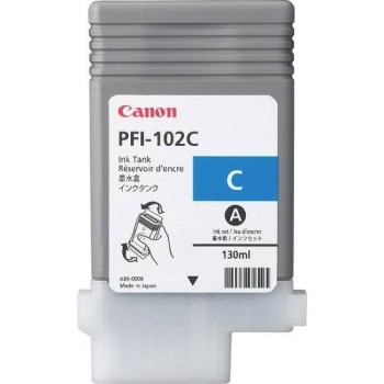 Tinta Canon PFI-102C Color Cian 130ml - Cartucho Original 0896B001AA