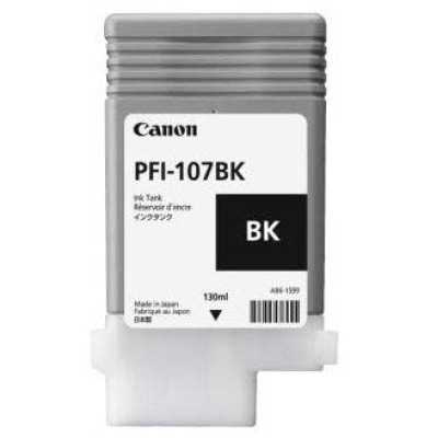 Tanque De Tinta Canon Pfi 107Bk Negro, Inyección De Tinta, Ampolla - 6705B001AA